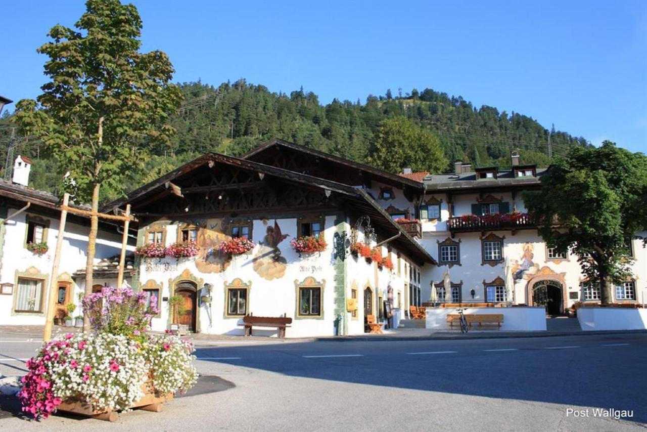 Gasthof & Hotel Zur Post Wallgau Bagian luar foto