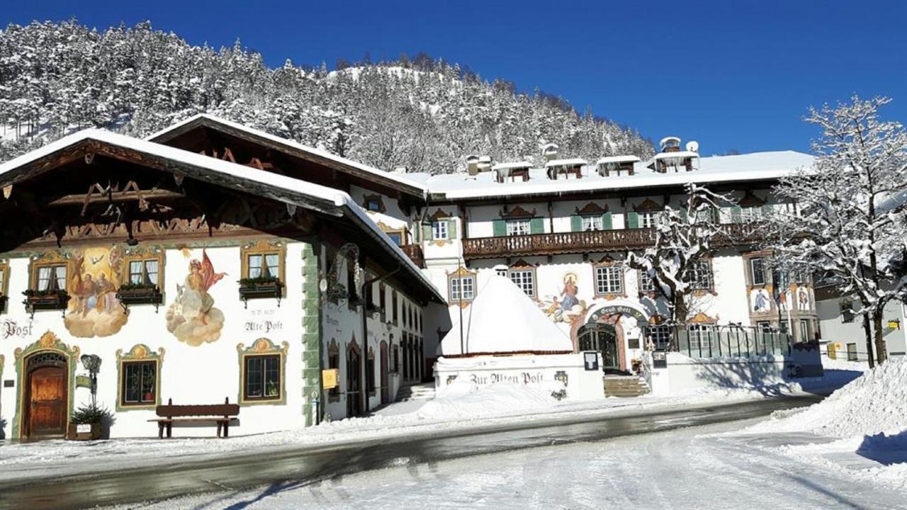 Gasthof & Hotel Zur Post Wallgau Bagian luar foto