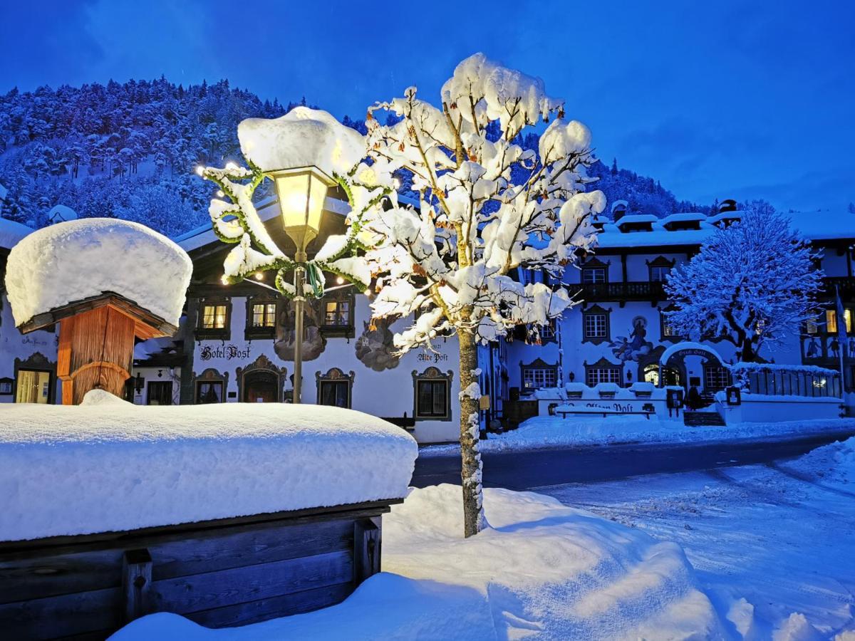 Gasthof & Hotel Zur Post Wallgau Bagian luar foto