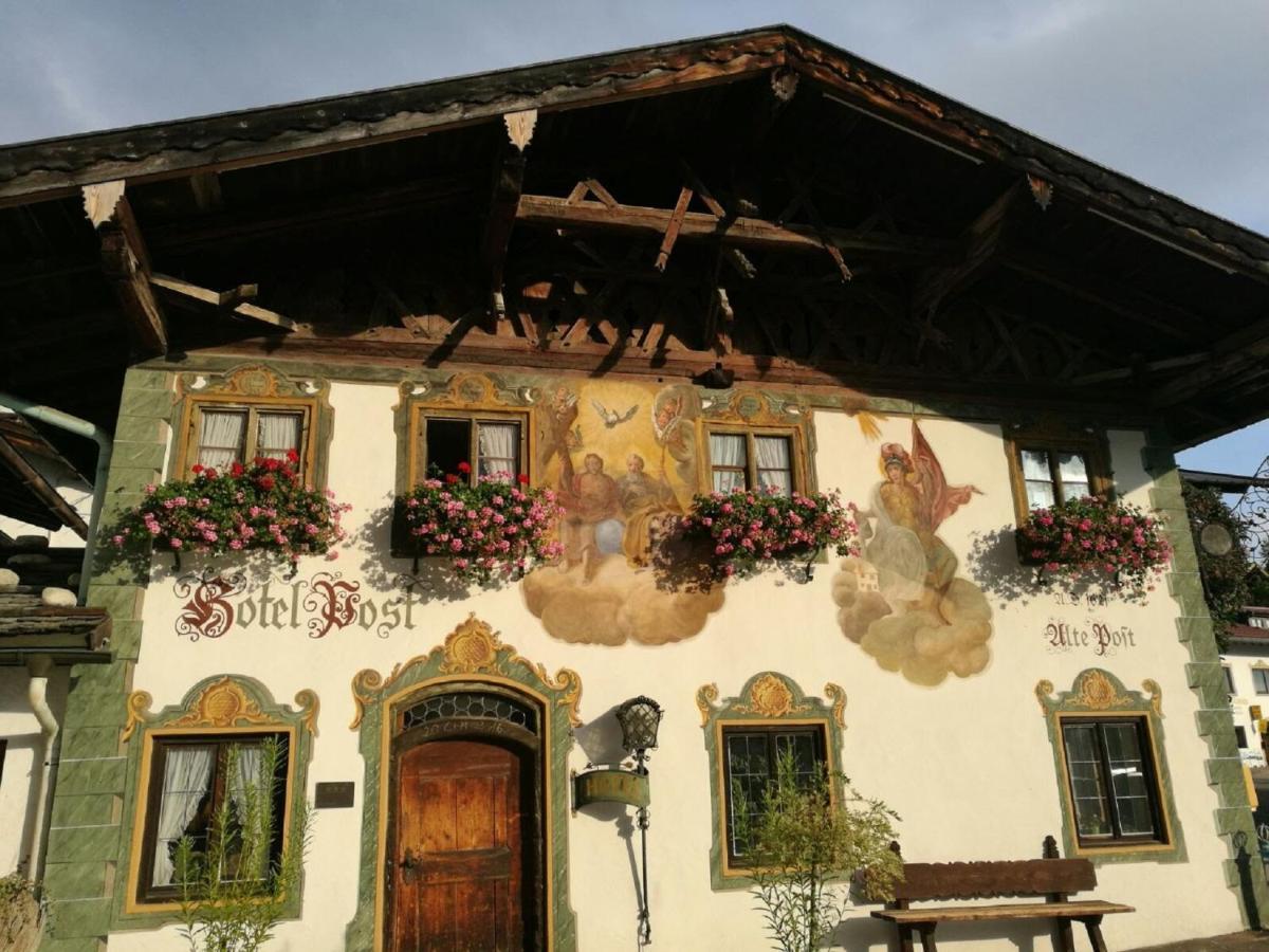 Gasthof & Hotel Zur Post Wallgau Bagian luar foto